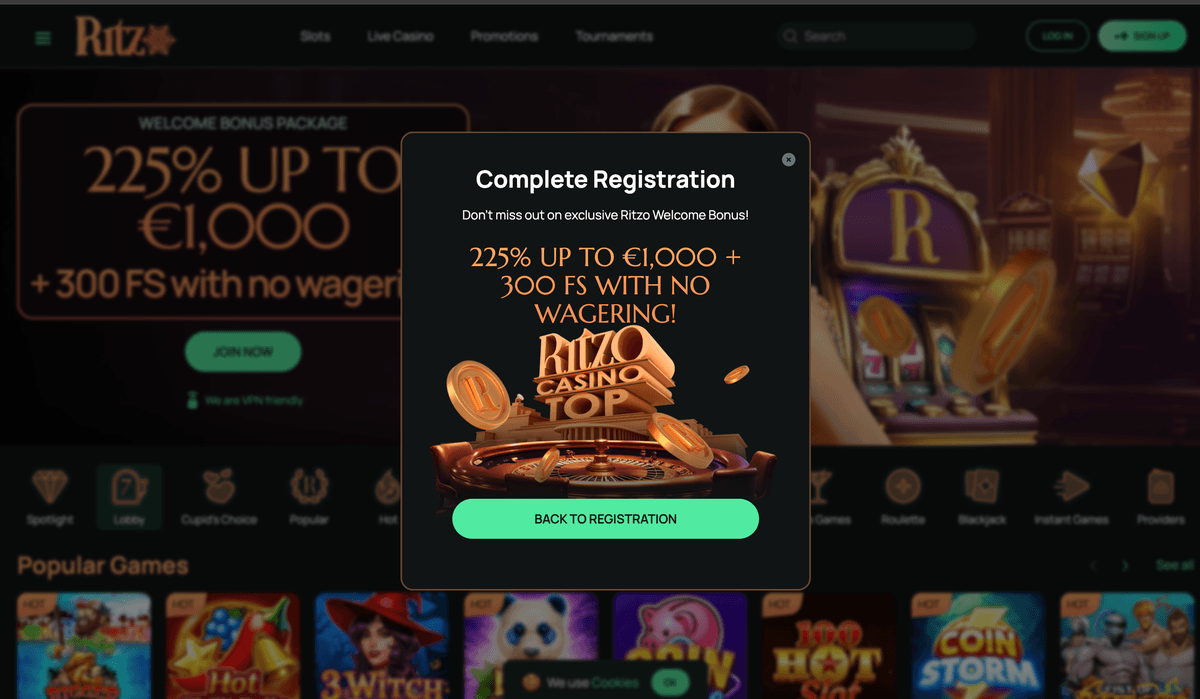 ritzo casino online