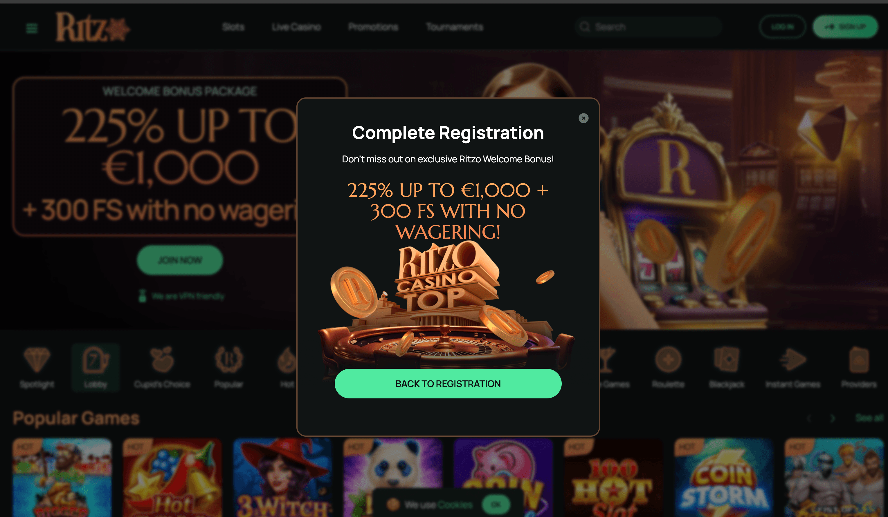 ritzo casino online