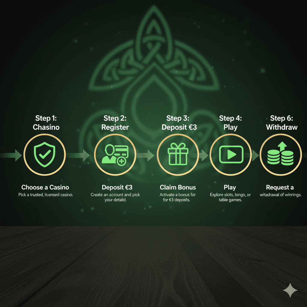 How to Start Playing at €3 Deposit Casinos