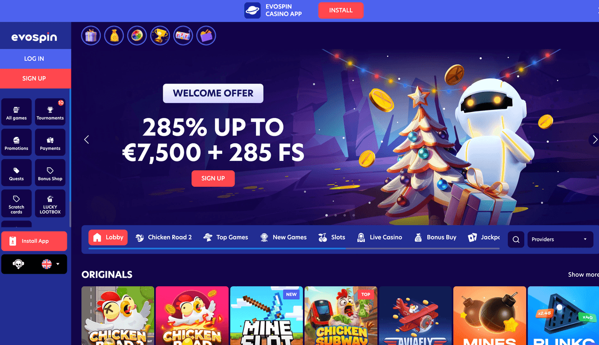 evospin casino online