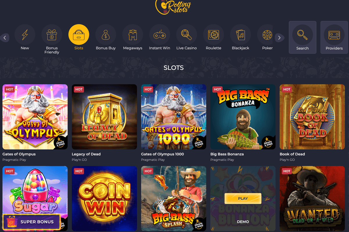 rollingslots casino slots