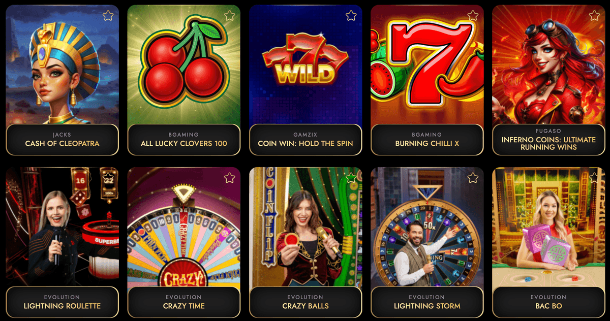 oscarspin online casino games