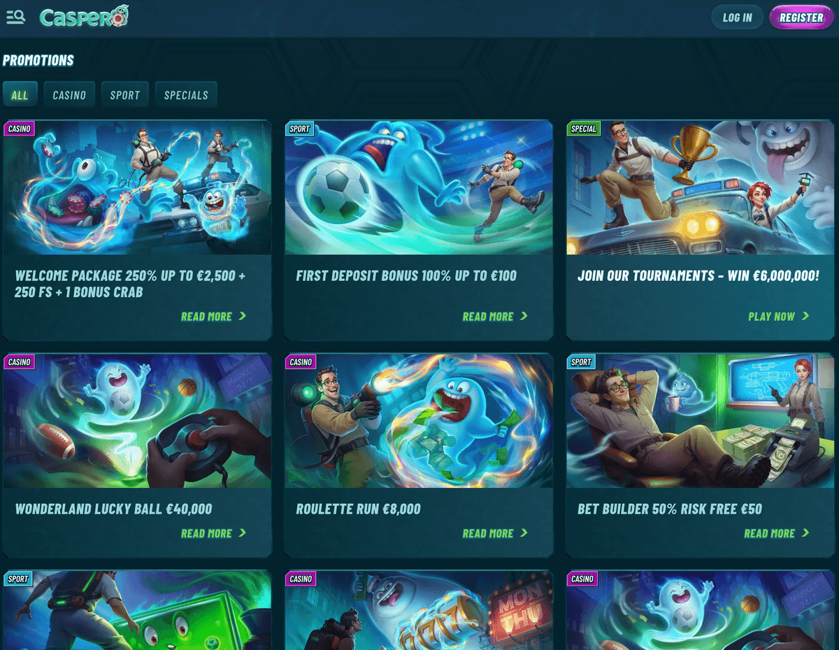 caspero casino bonuses