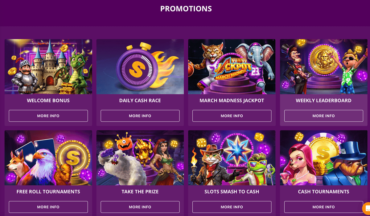 super slots casino bonuses