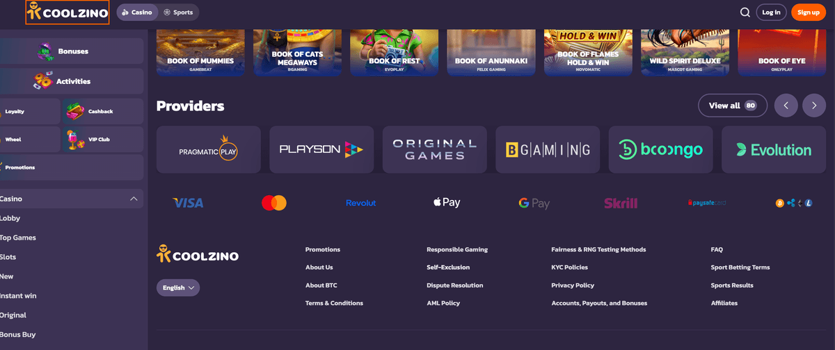 coolzino casino payments