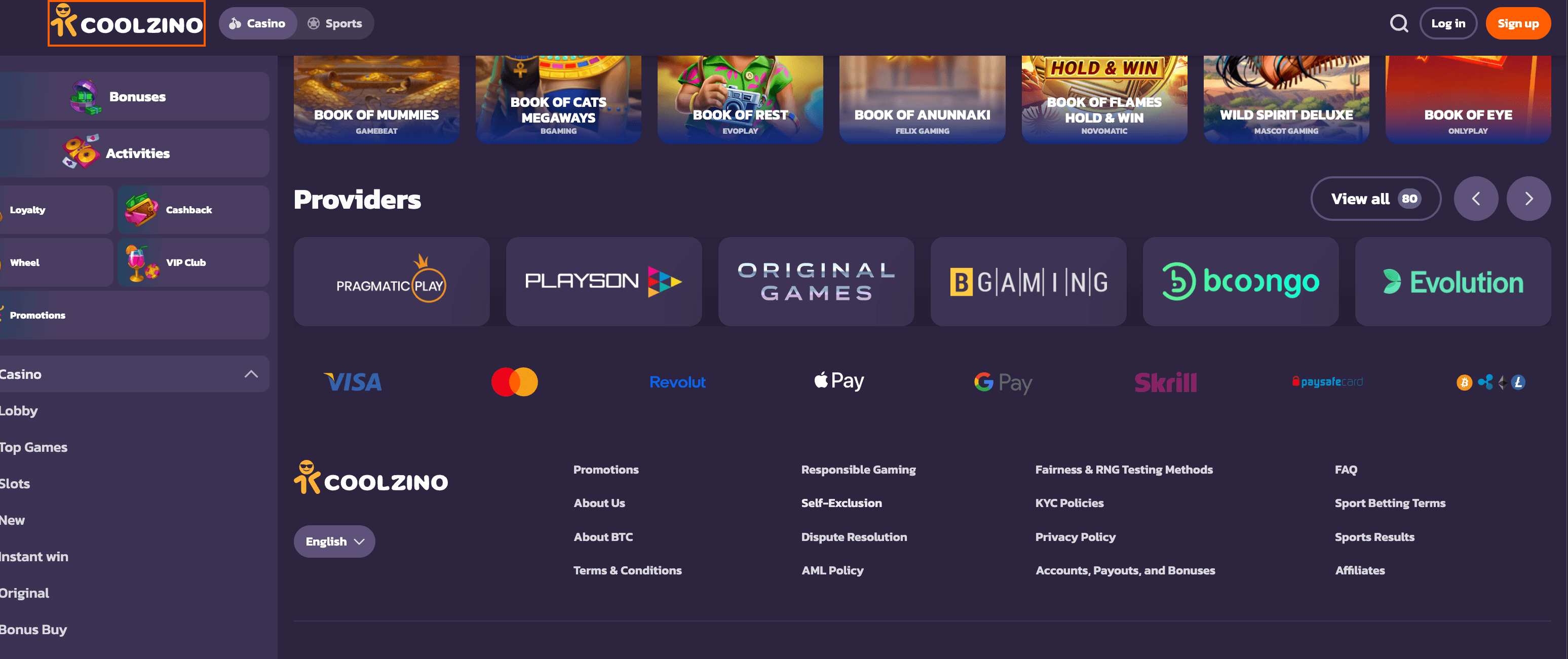 coolzino casino payments