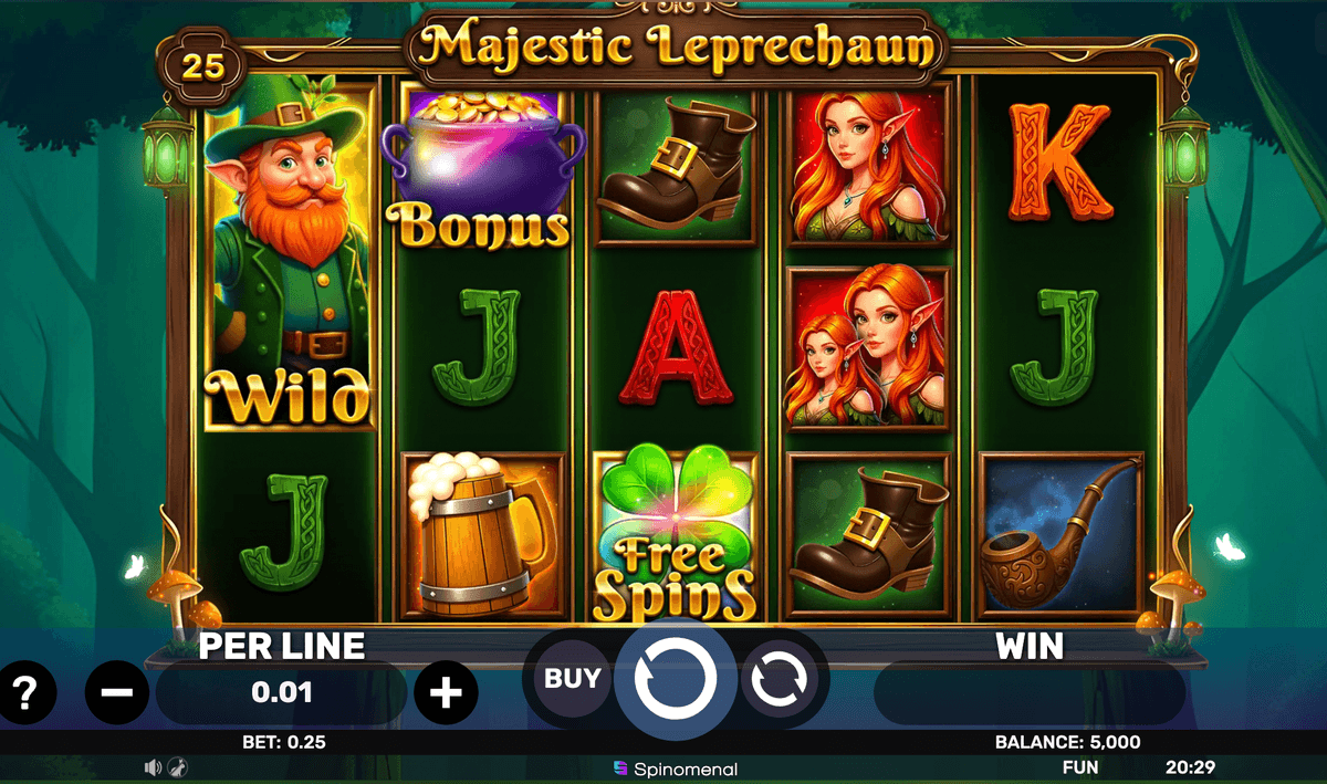Majestic Leprechaun kukimuki casino