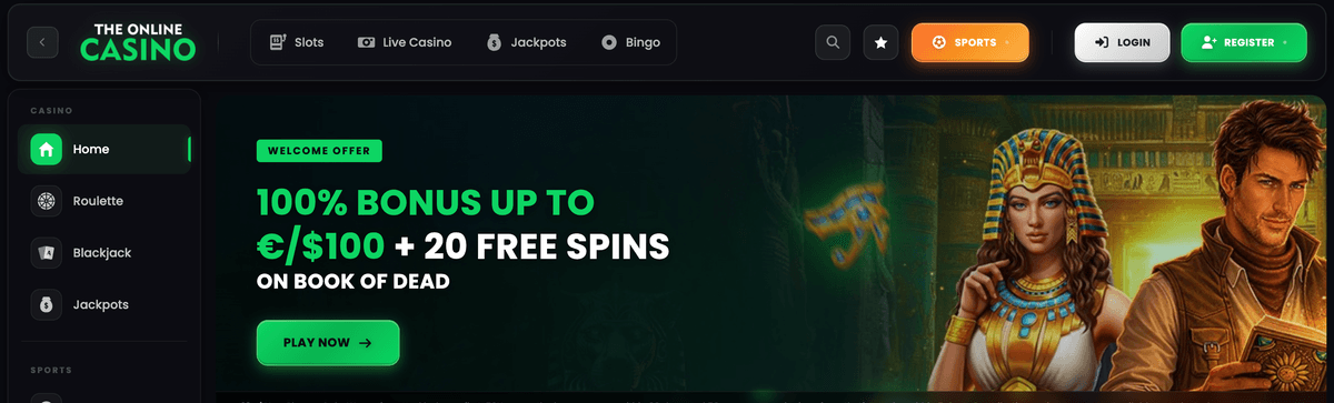 The online casino bonus