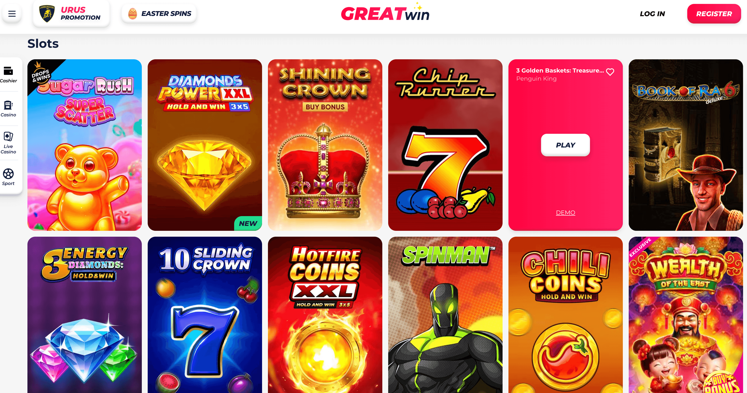 greatwin casino slots