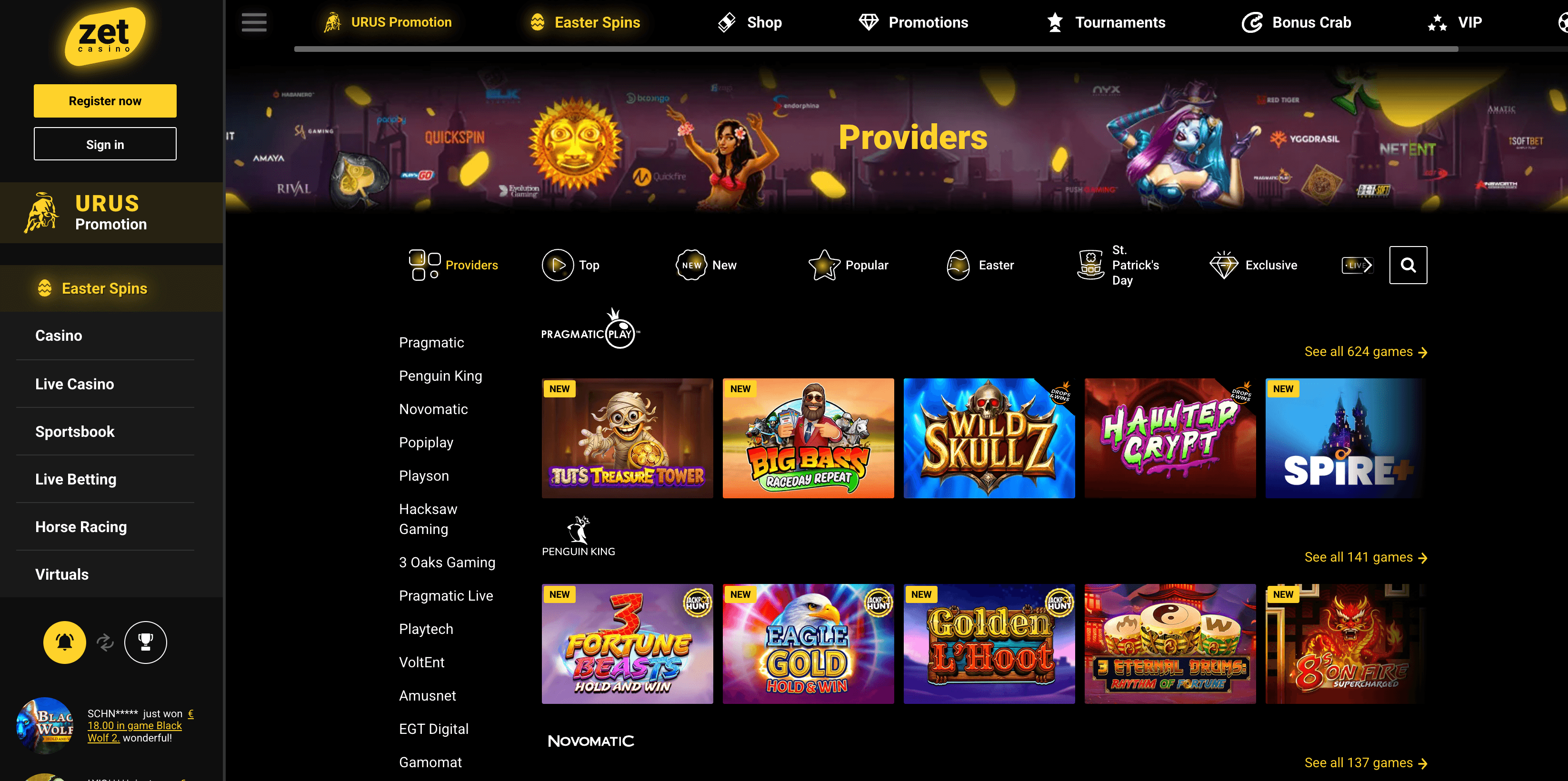 zet casino online