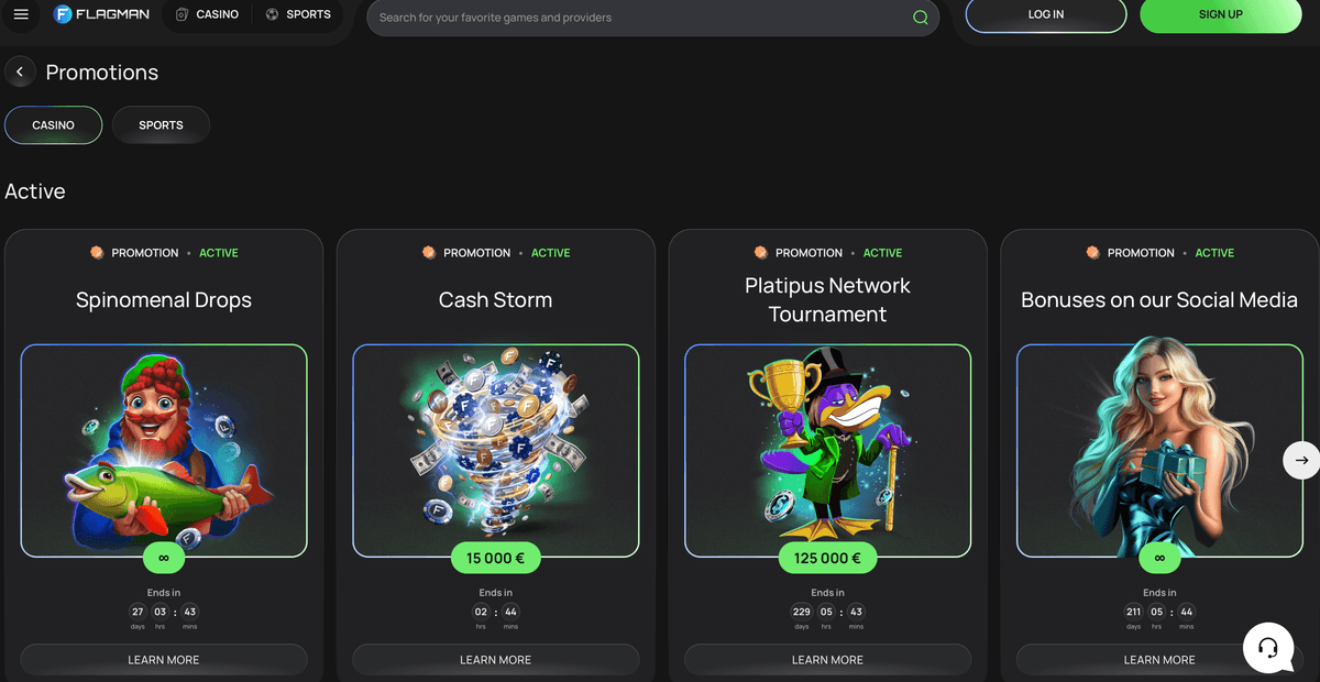 flagman caskino bonuses