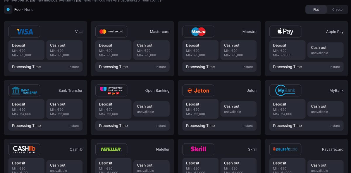 skycrown casino payments