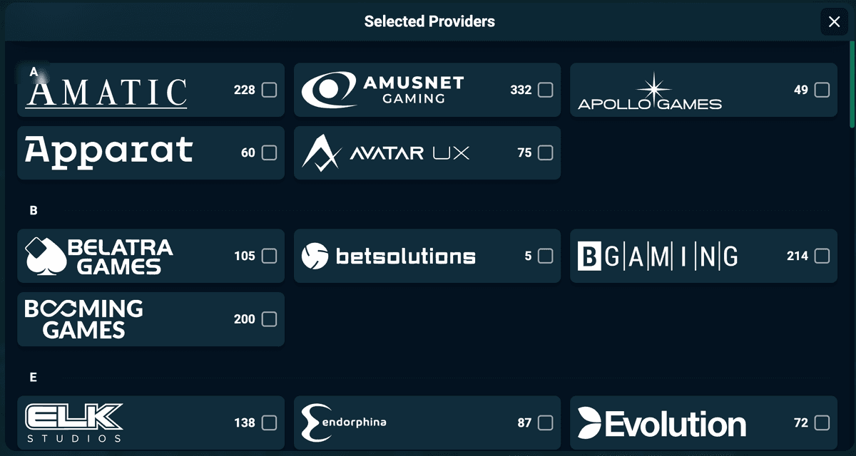 kukimuki casino providers