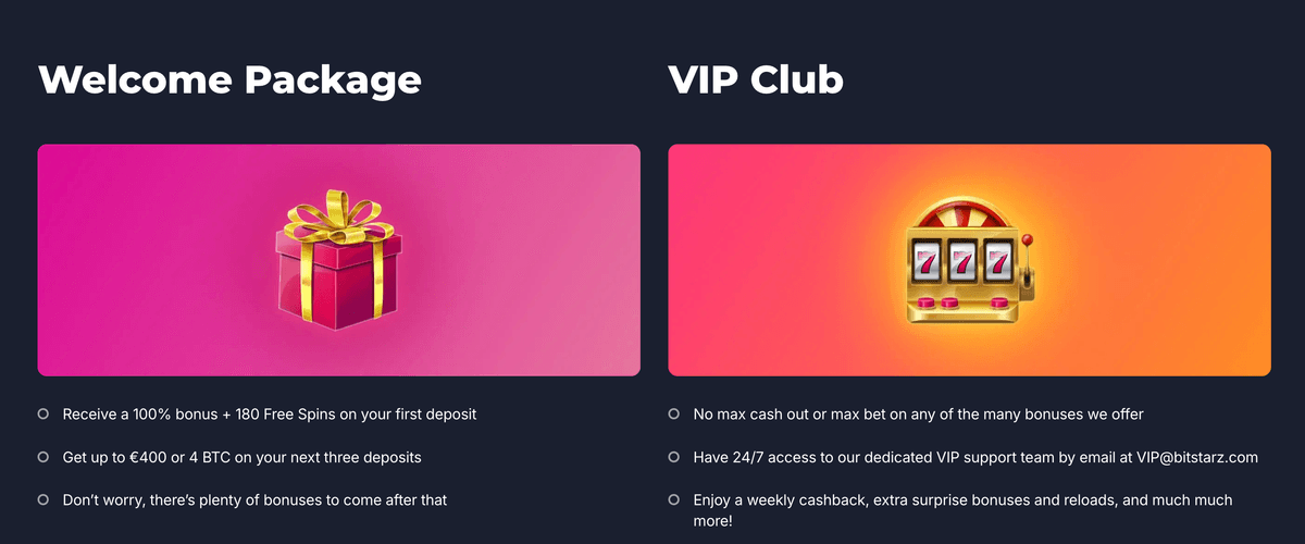bitstarz casino bonuses