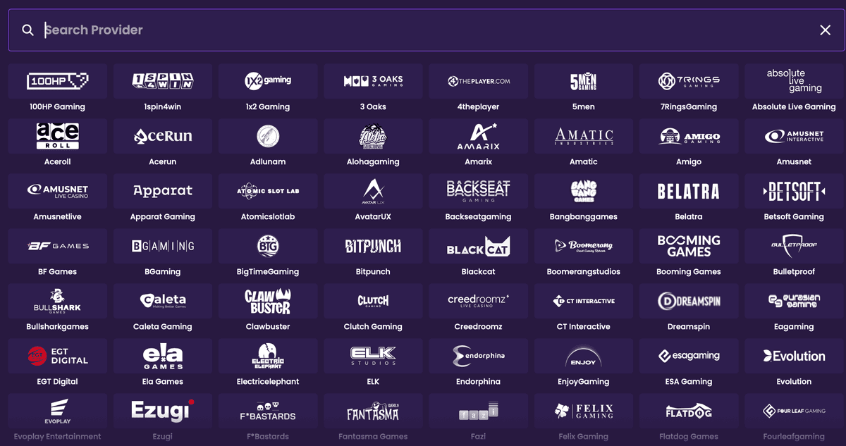 vegasnow casino providers