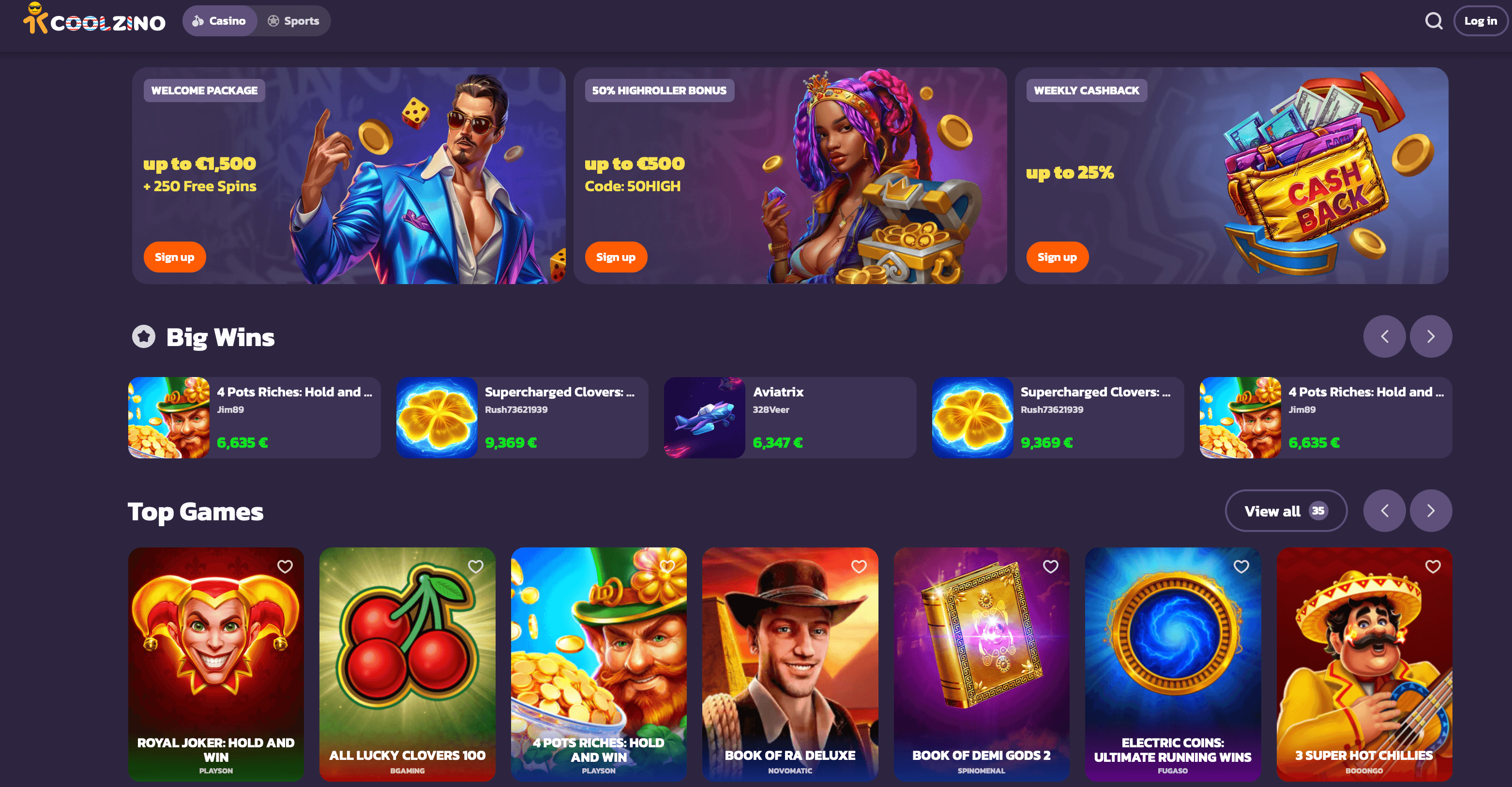 coolzino welcome bonus