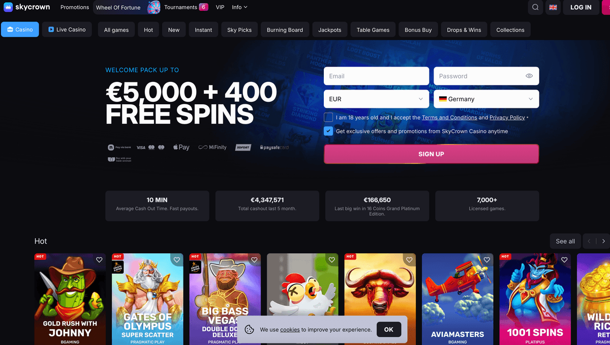 skycrown casino online