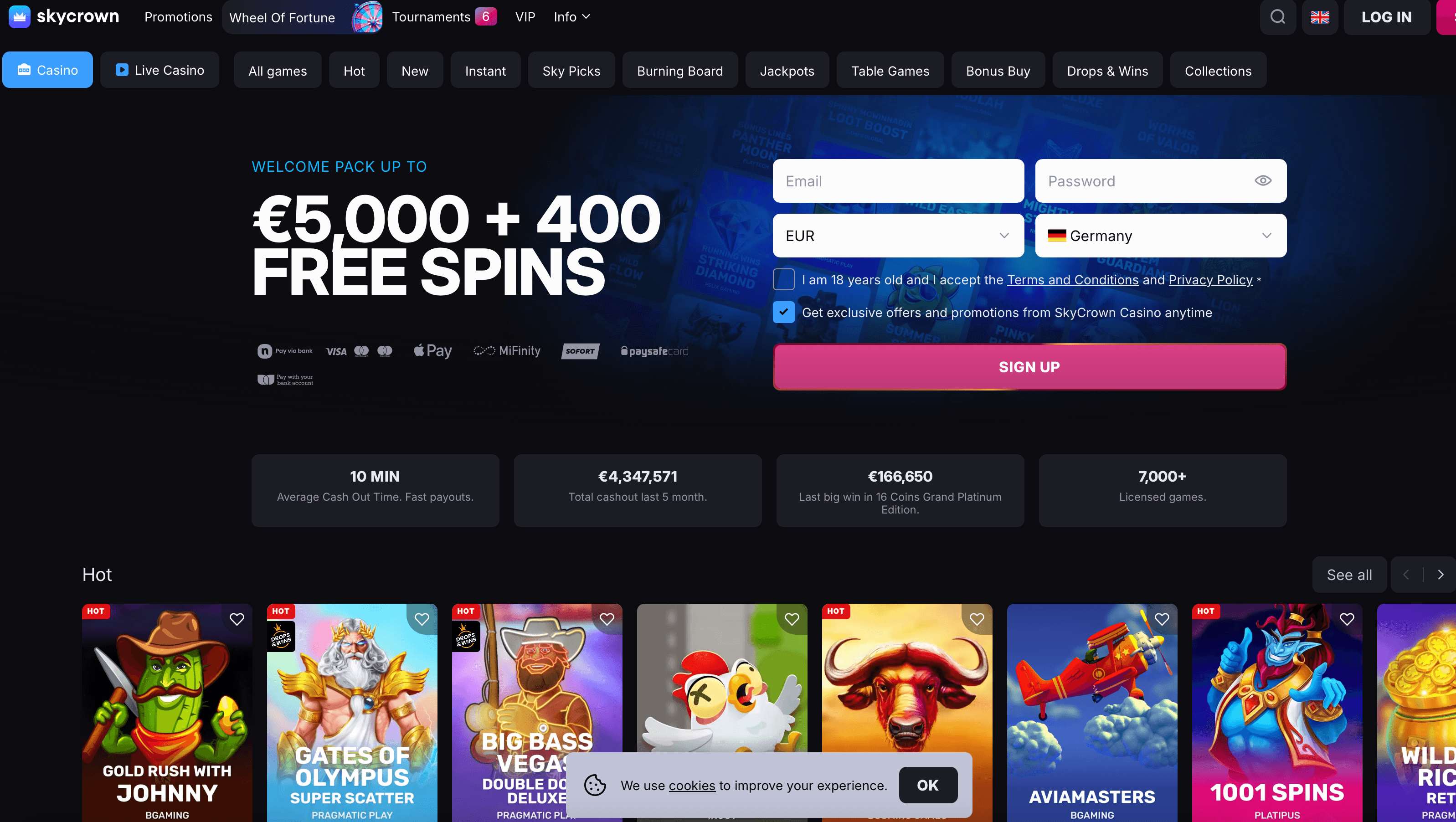 skycrown casino online