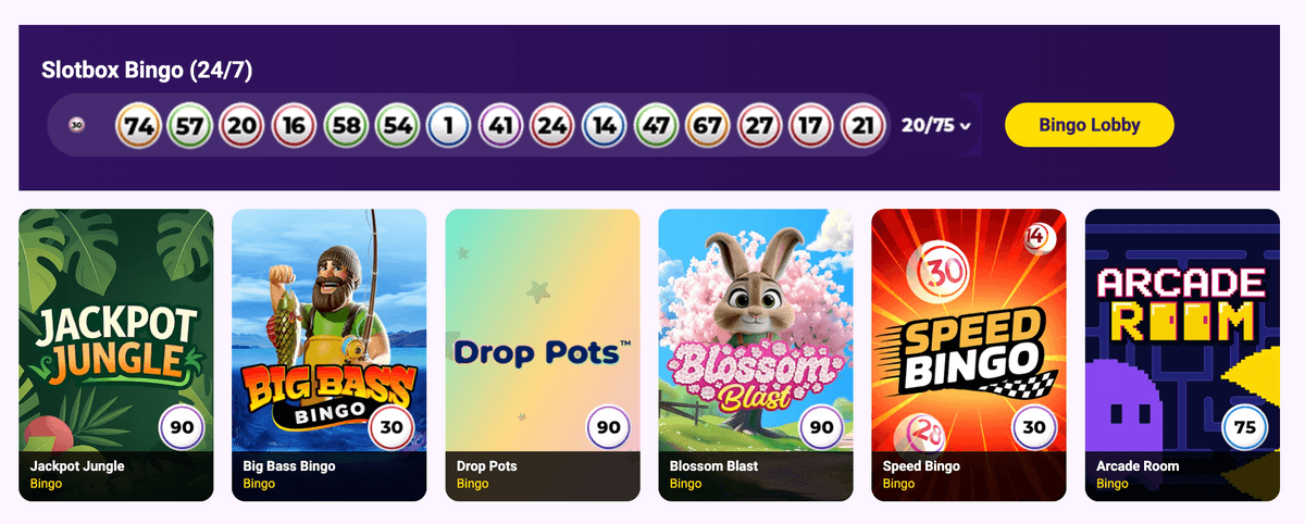 slotbox bingo 24:7