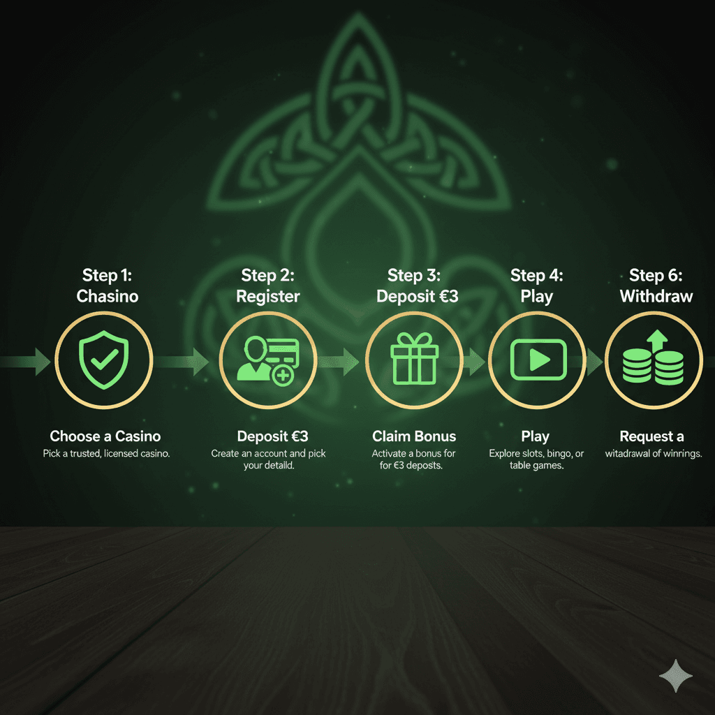 How to Start Playing at €3 Deposit Casinos