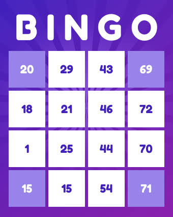 80 ball bingo card example
