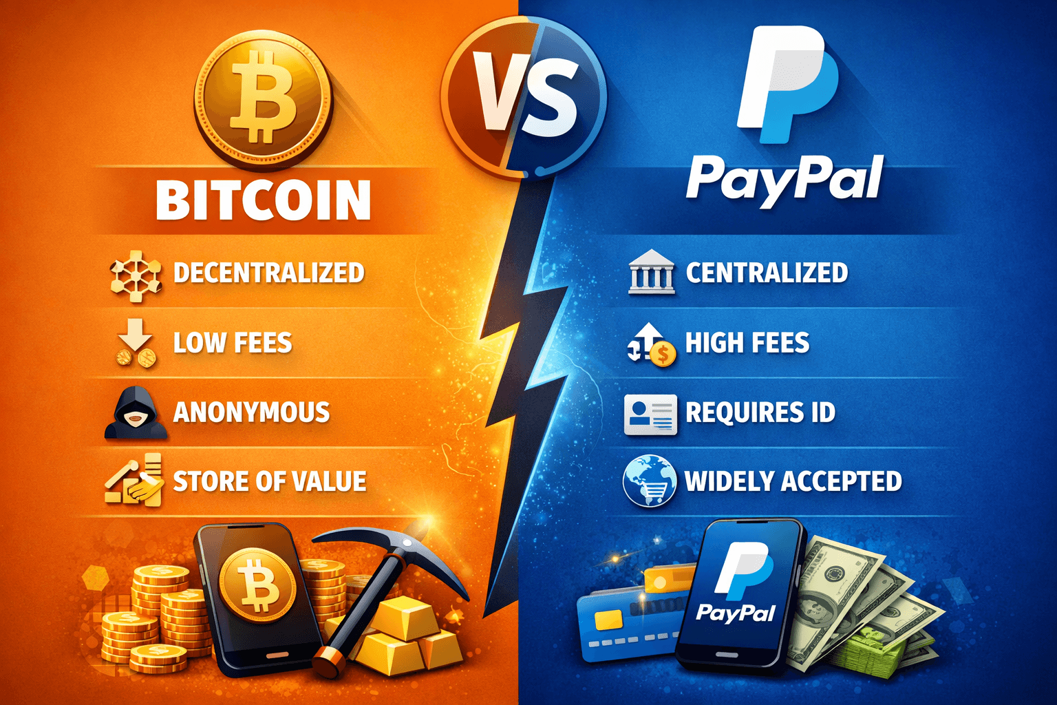 bitcoin vs paypal