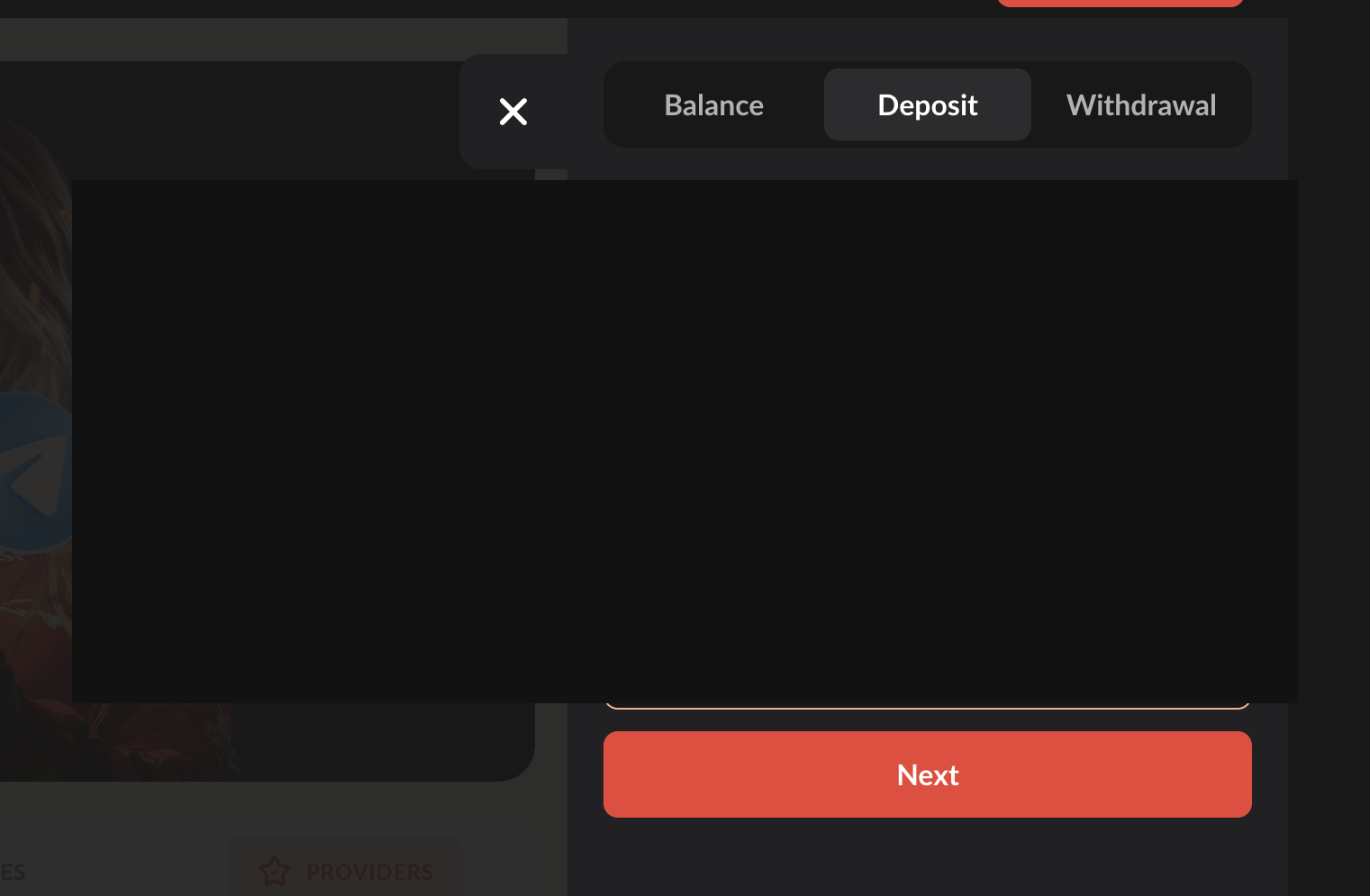 1GO signup personal details step in Deposit sidebar — PII redacted