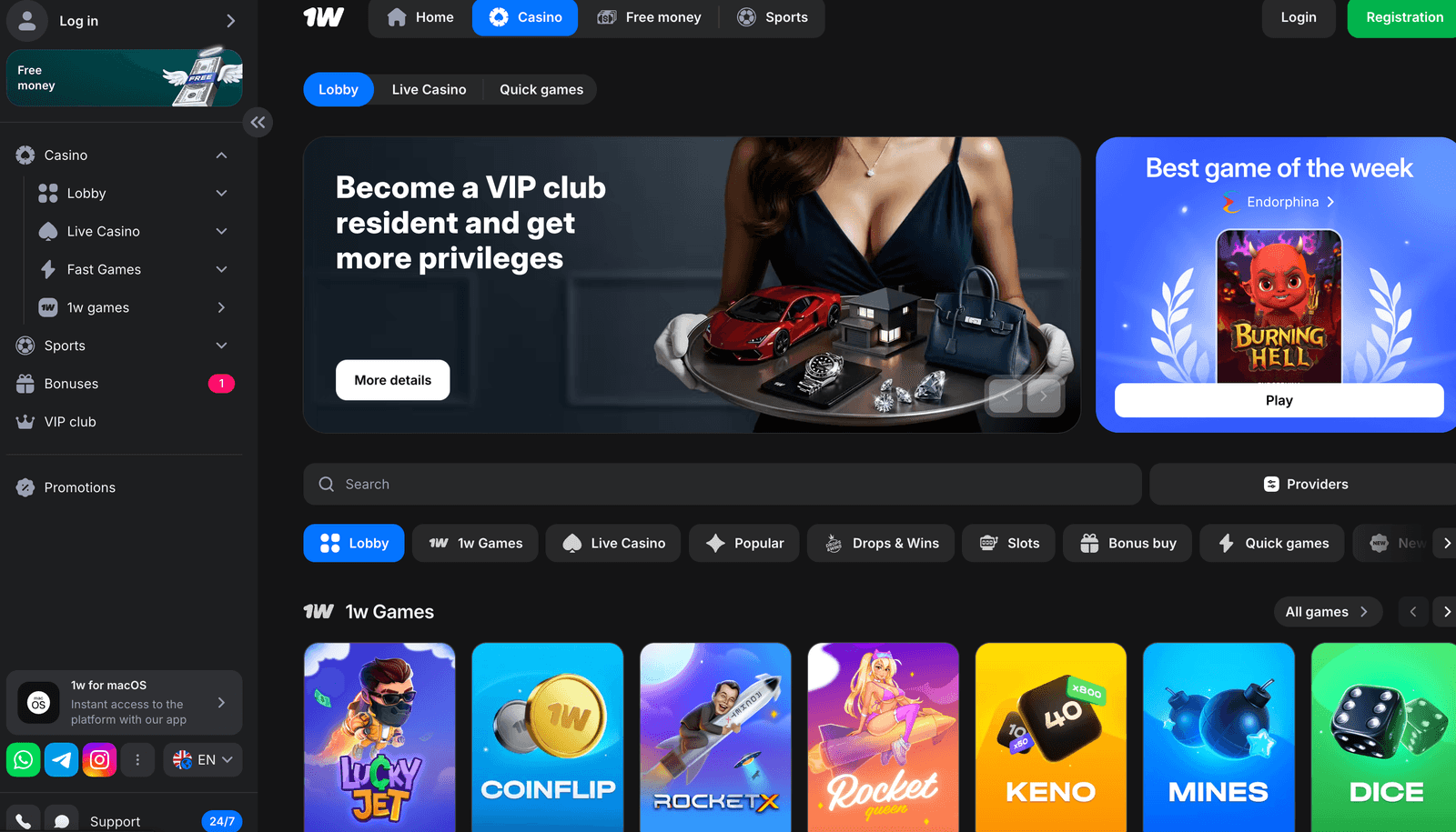 1win casino online