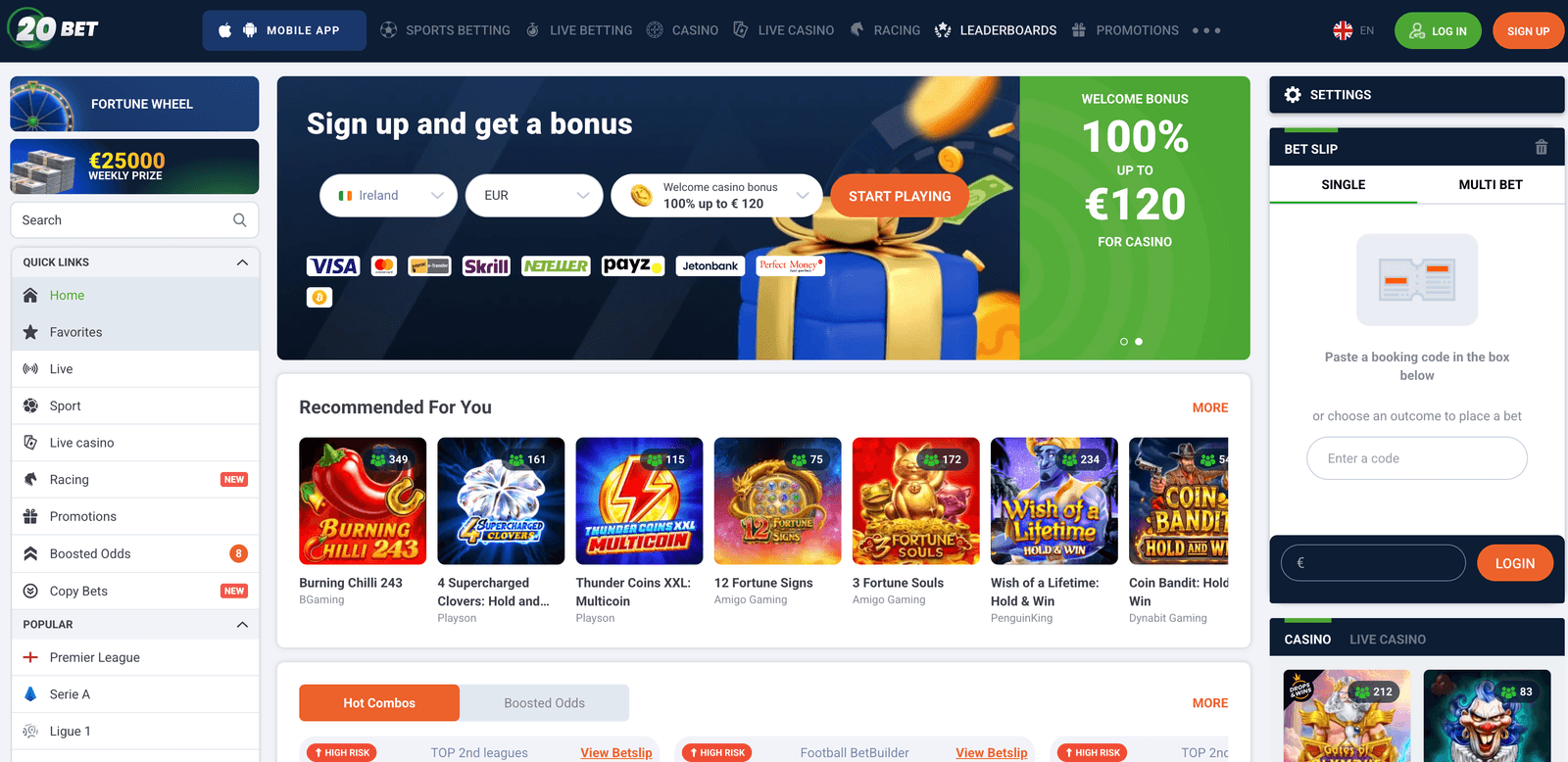 20bet casino online