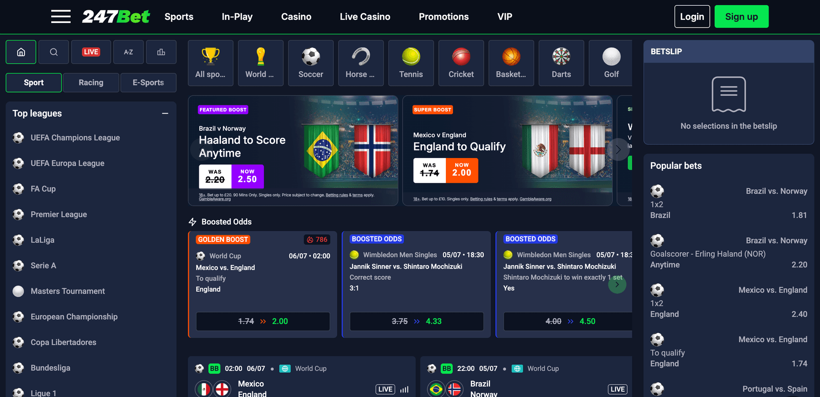 247Bet homepage