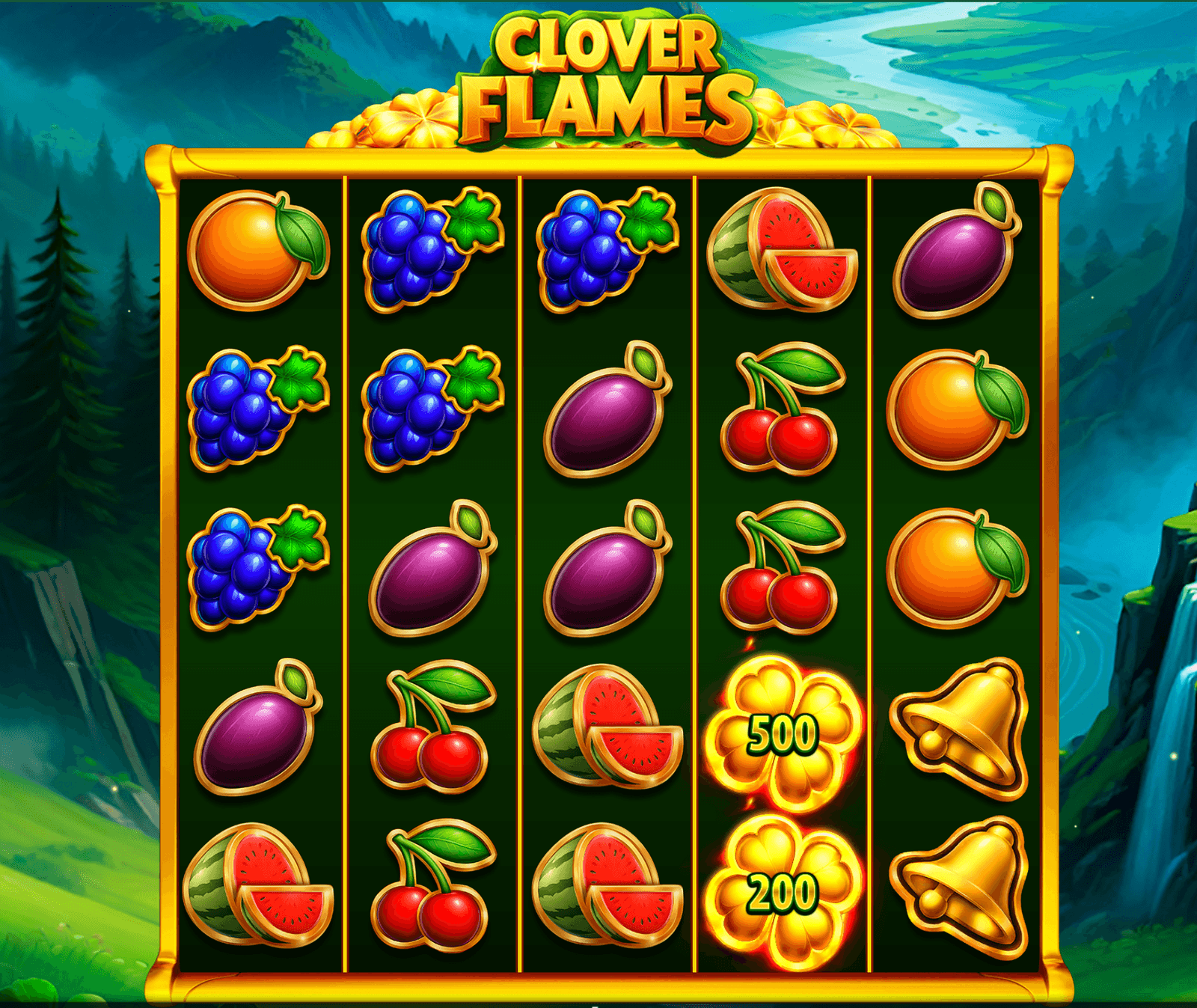 Clover Flames 50 crowns casino