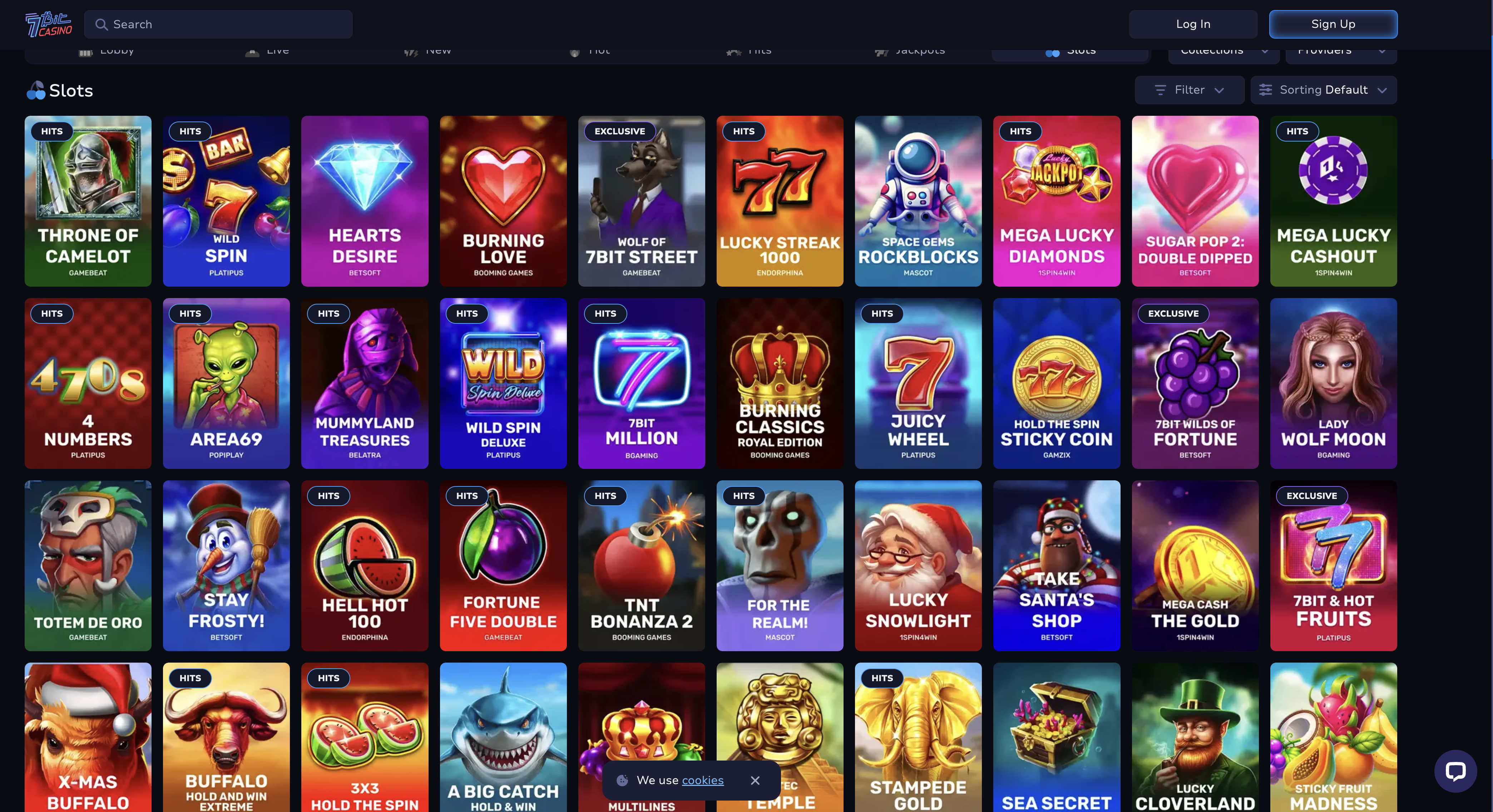 7Bit Casino slots lobby