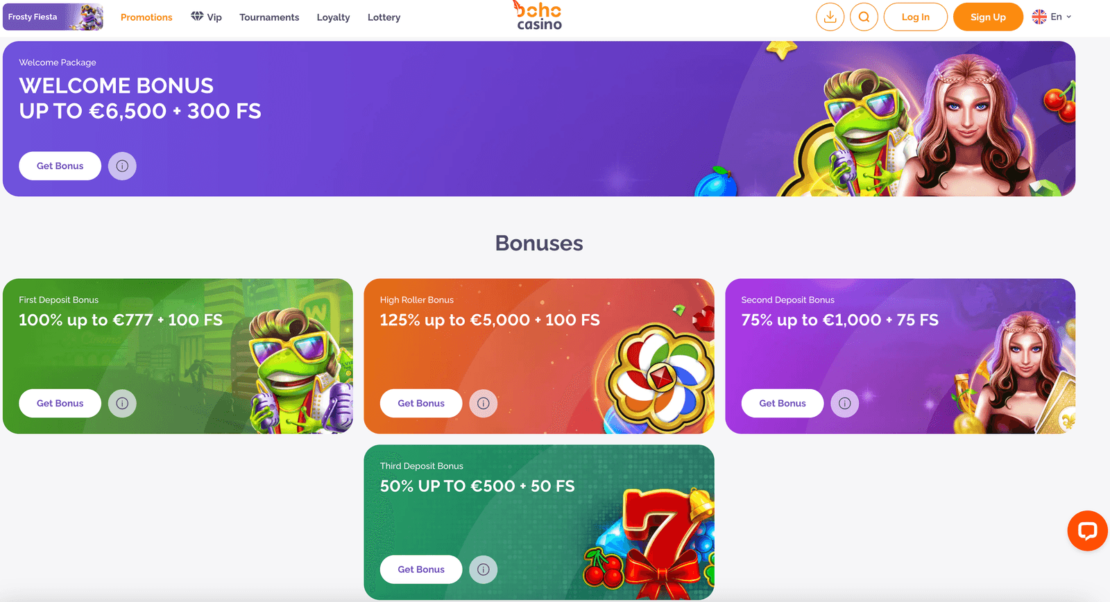 boho casino bonuses