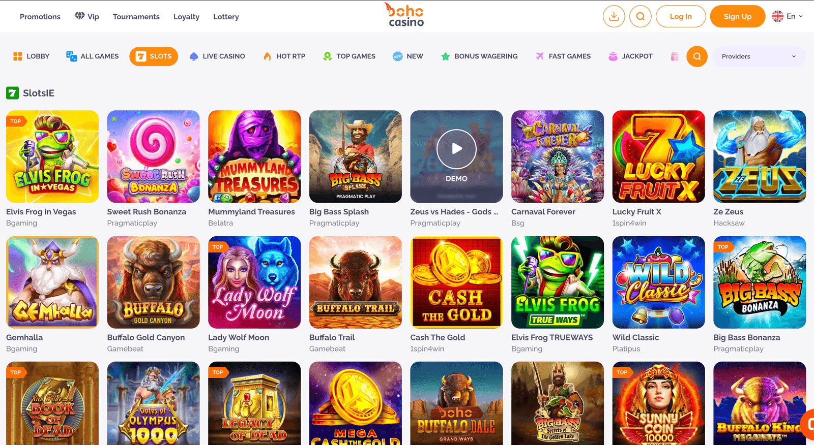 boho casino slots