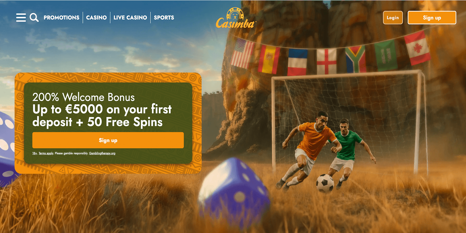 Casimba home page 05.07.2026