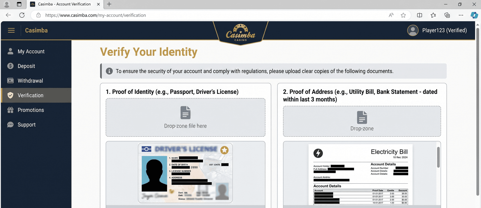 casimba-verification
