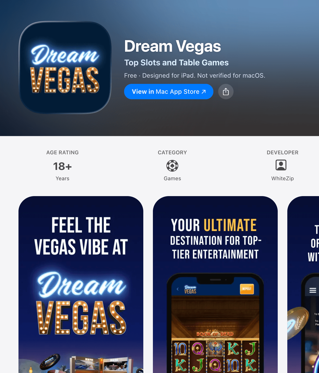 Dream vegas mobile app