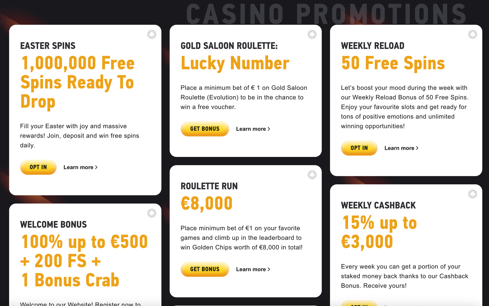 fezbet casino bonuses