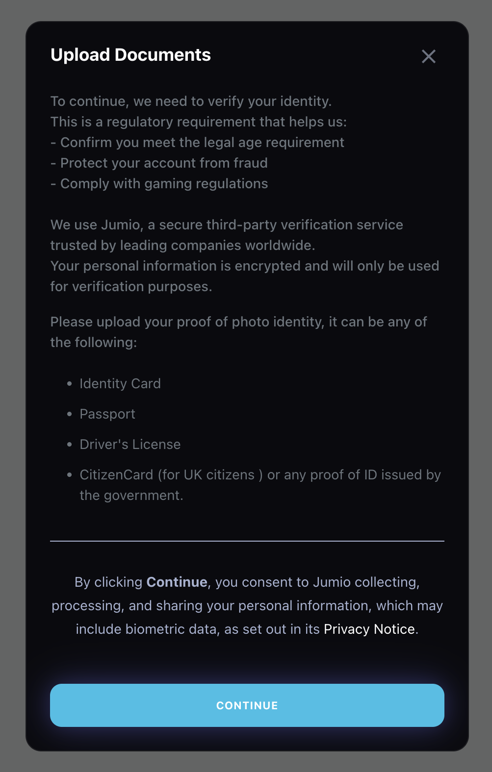 Fruity King — activate account to speed up withdrawal process