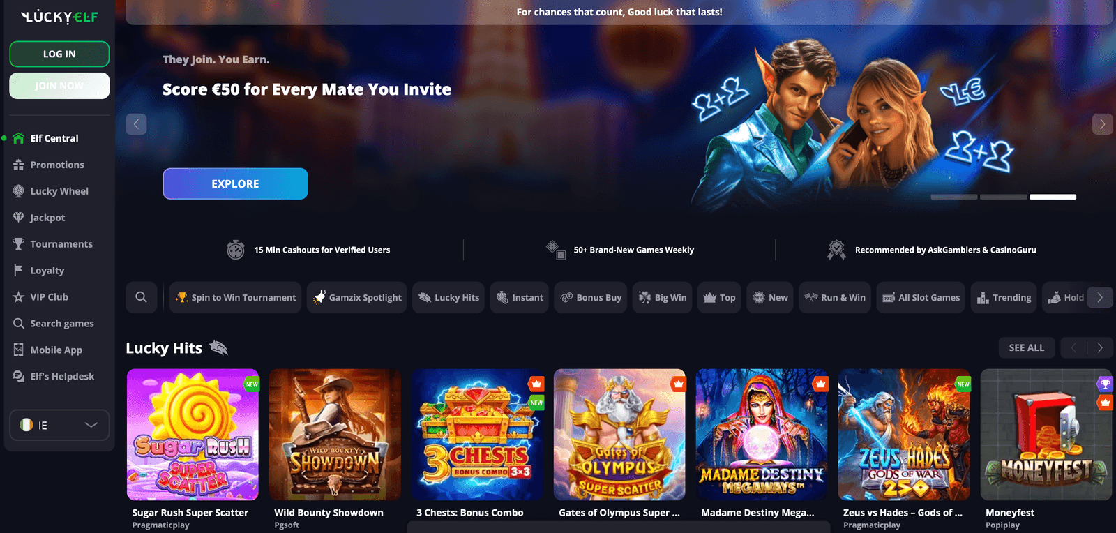 LuckyElf casino online