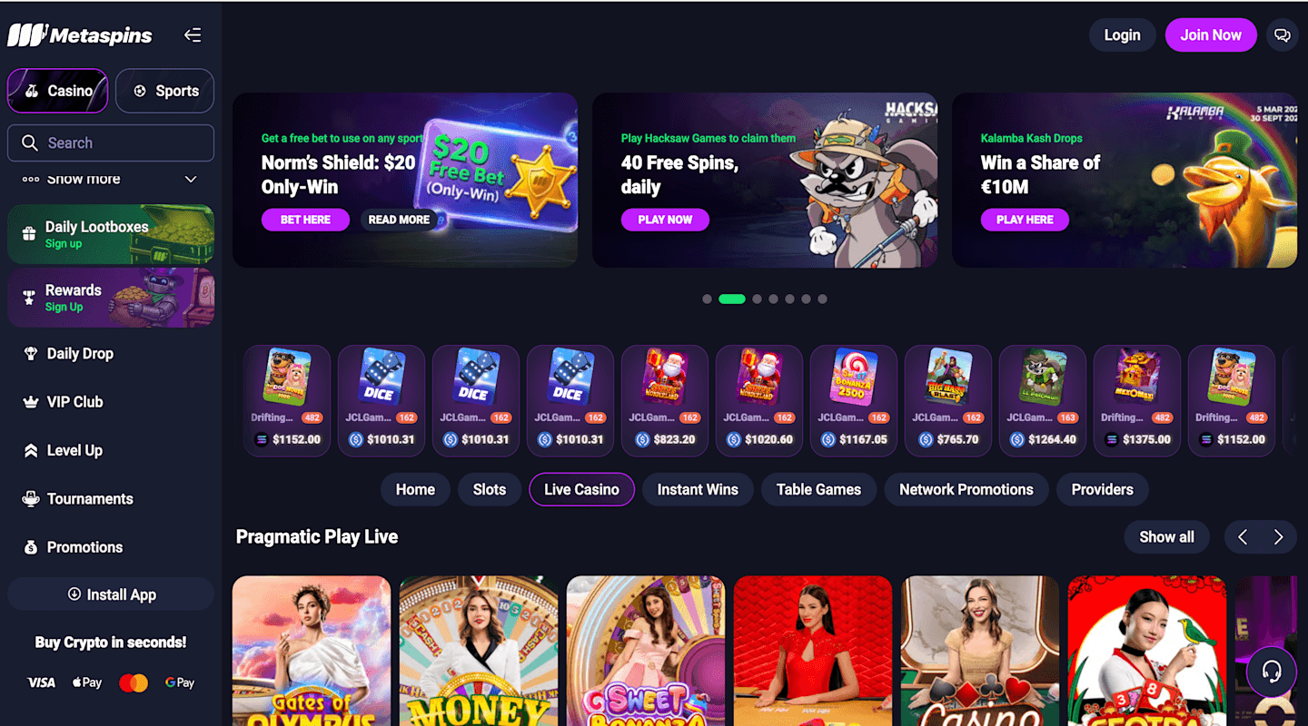 metaspins-home-page
