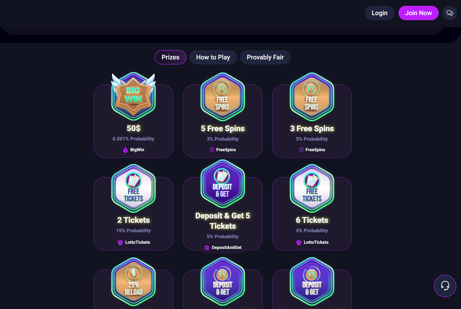 Metaspins prizes