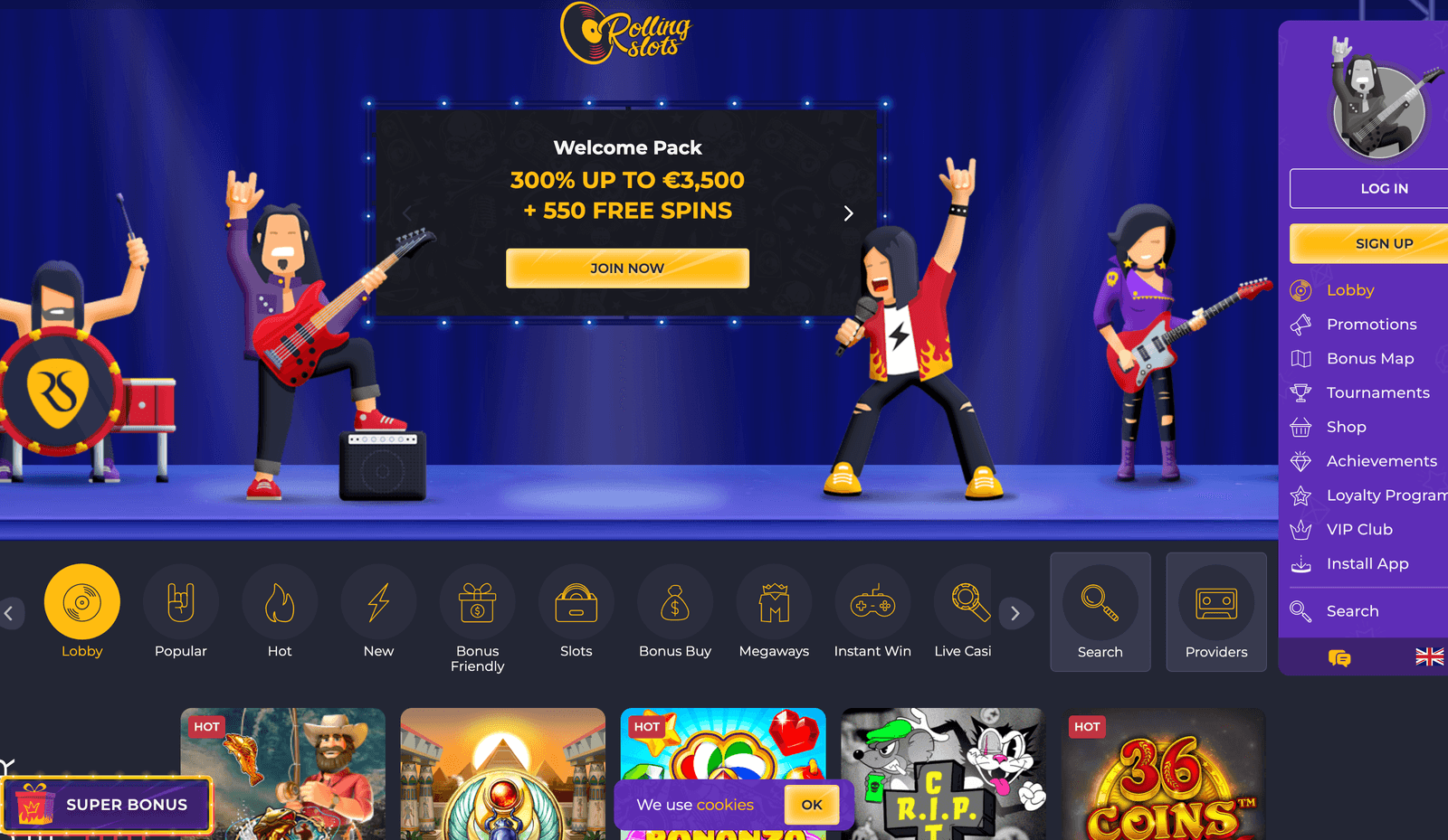rollingslots casino online