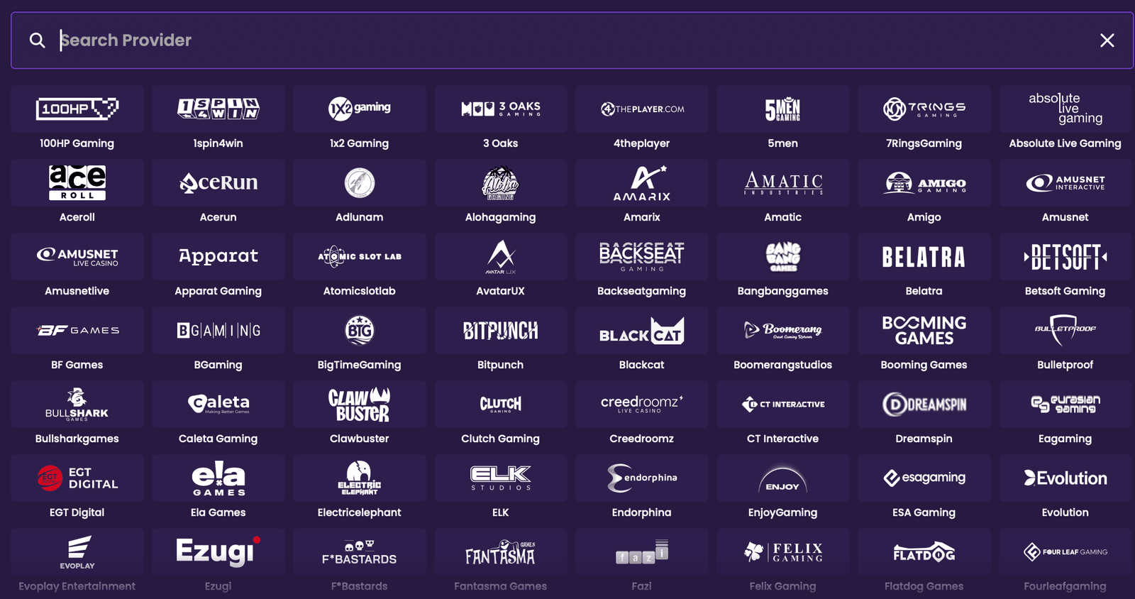 vegasnow casino providers