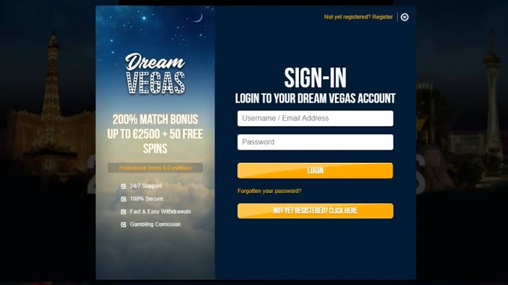 Dream vegas login