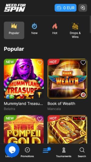 Needforspin casino mobile