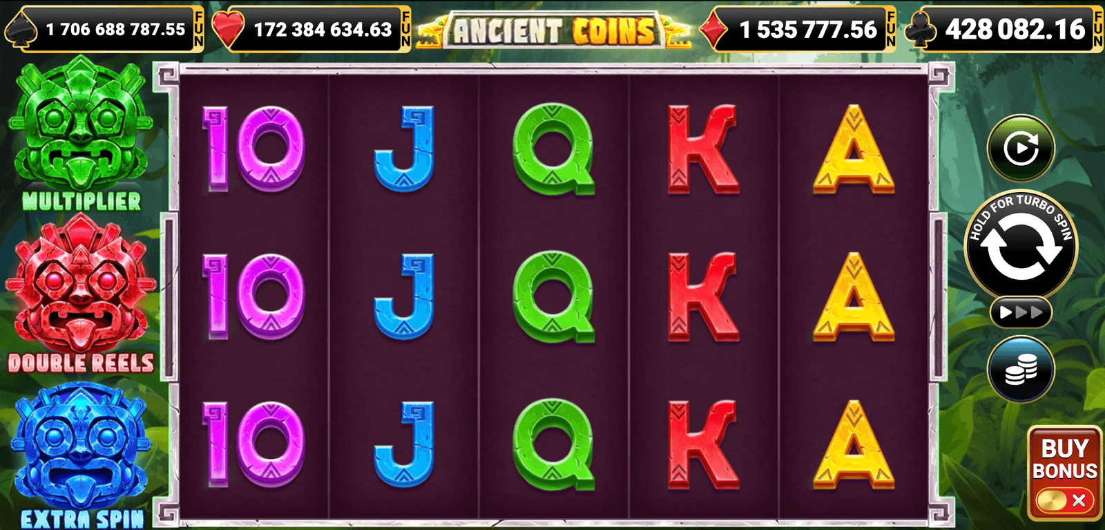 Online slots demo screen — certified games run on audited RNG software