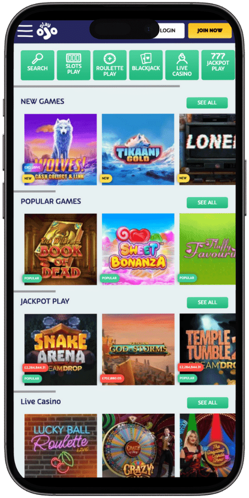 playojo casino mobile
