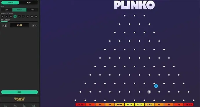 Plinko casino game